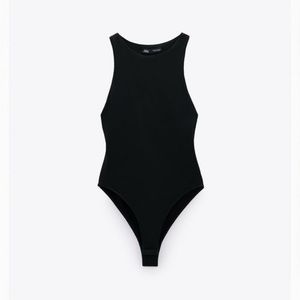 Zara halter neck bodysuit. Black. Size Medium.